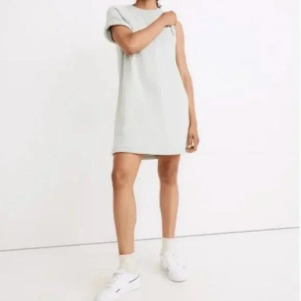 Madewell MWL Airyterry Sweatshirt Tee Dress Size Small